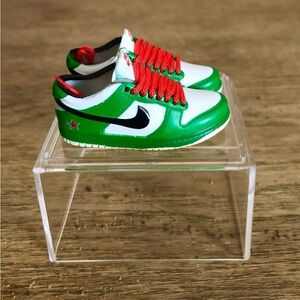 Green Mini Sneakers Shoes Miniature Collectible